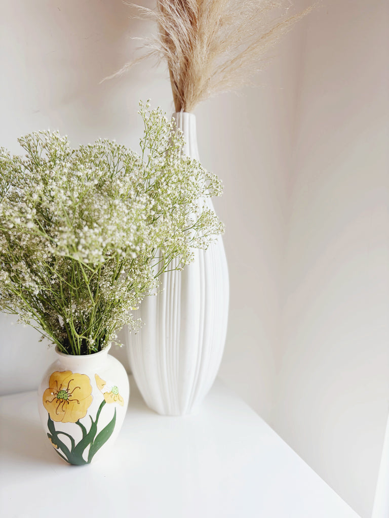 Hand-painted Poppy Vase