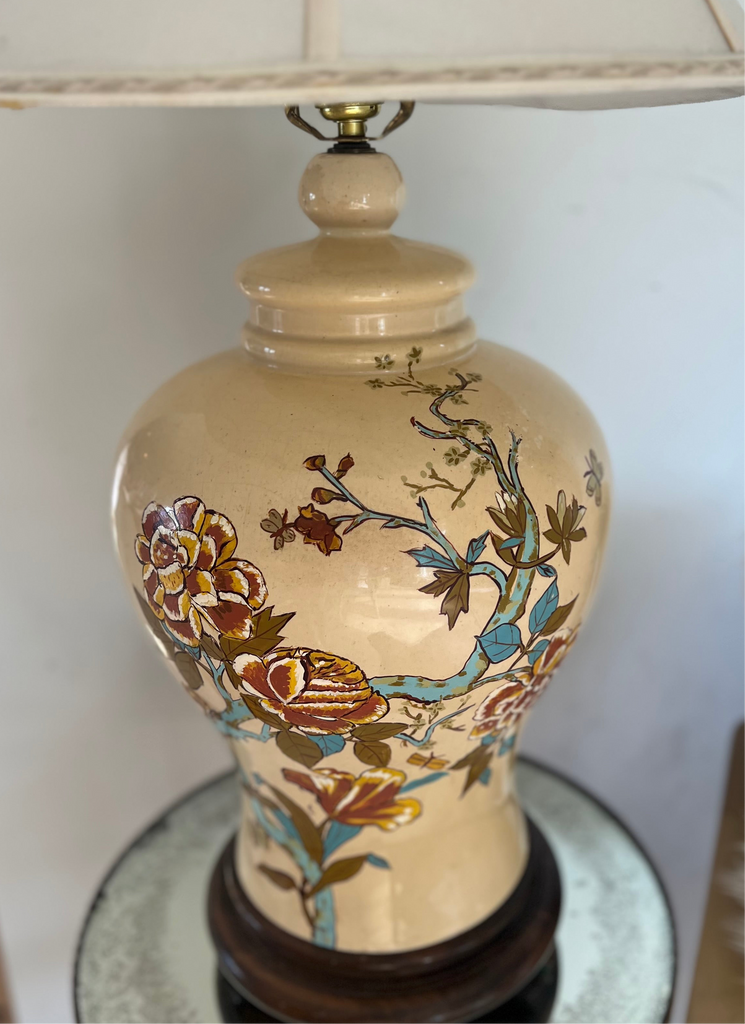 Ginger Jar Floral Table Lamp