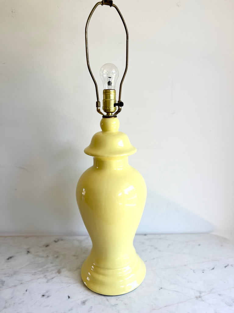 Yellow Ceramic Table Lamp