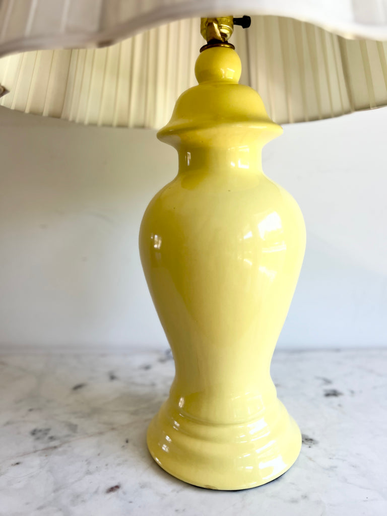 Yellow Ceramic Table Lamp