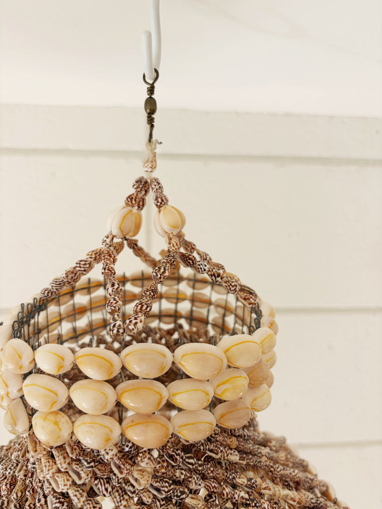 Tiered Layered Shell Chandelier