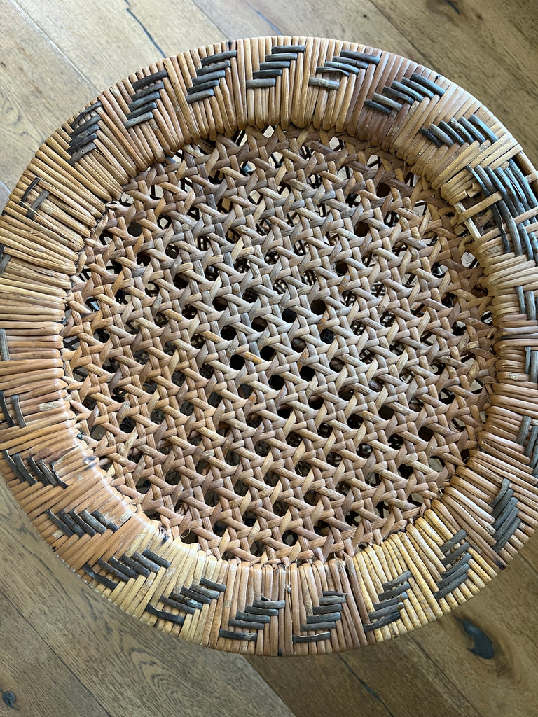 1970’s Wicker Round Accent Drum