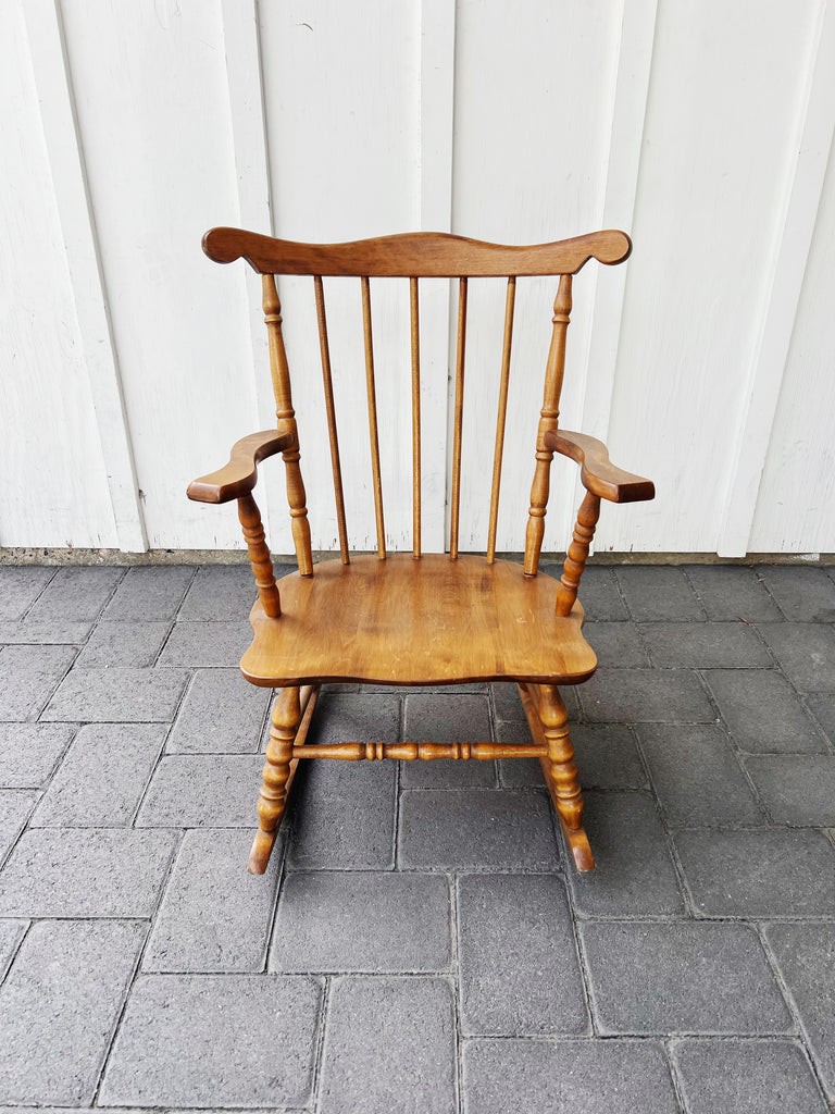 Vintage Oak Hill Children’s Spindle Rocking Chair