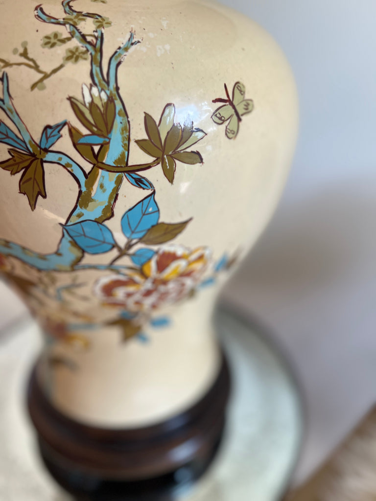 Ginger Jar Floral Table Lamp