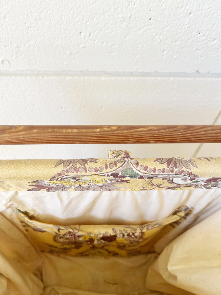 Vintage Wooden Folding Storage Basket