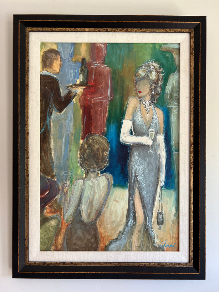 Bombay Company Oil Painting by Karen Dupre "Platinum Blonde"