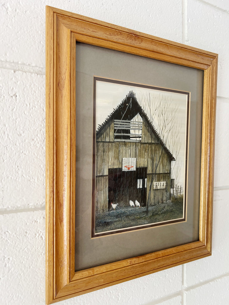 Framed Country Farmhouse Barn Scene Print