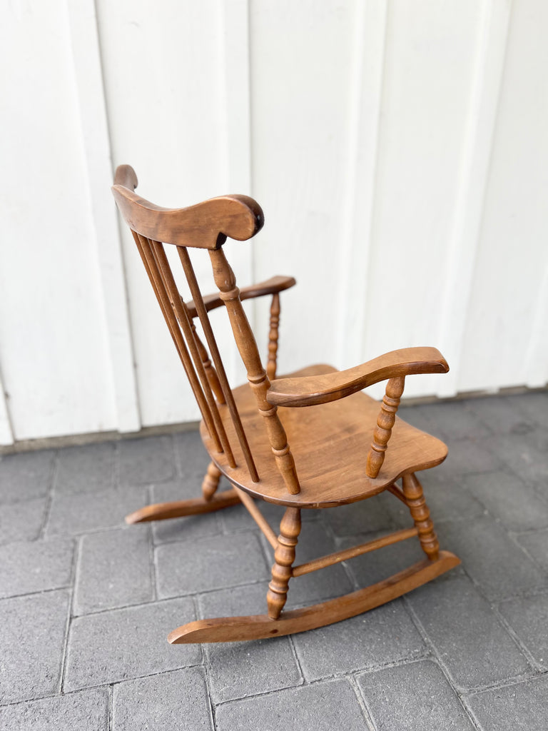 Vintage Oak Hill Children’s Spindle Rocking Chair