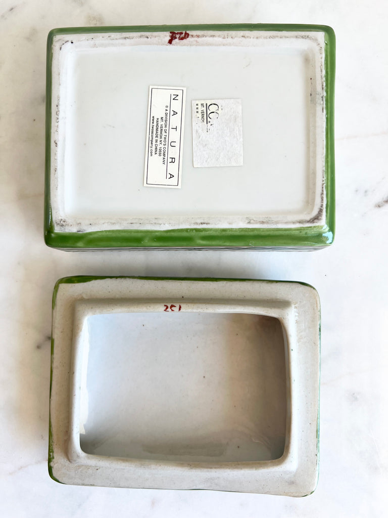 Porcelain Fernware Decor Set