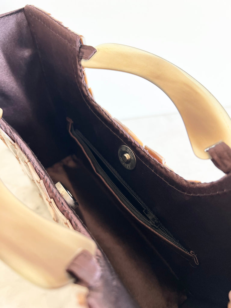 Vintage Mother of Pearl Shell Purse