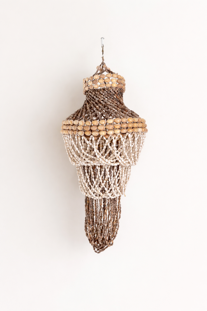 Tiered Layered Shell Chandelier