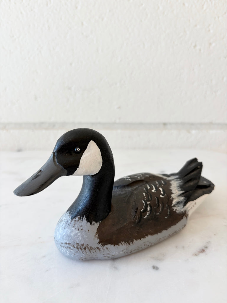 Wood Carved Folk Art Duck Decoy