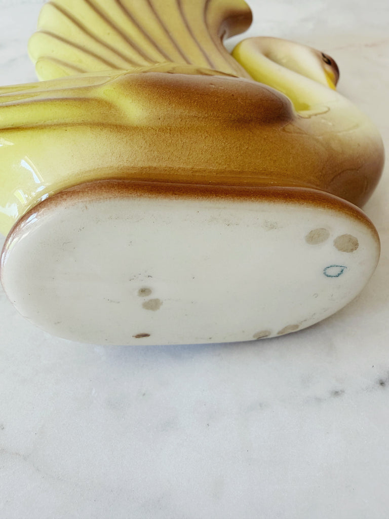 Vintage Ceramic Swan Vase