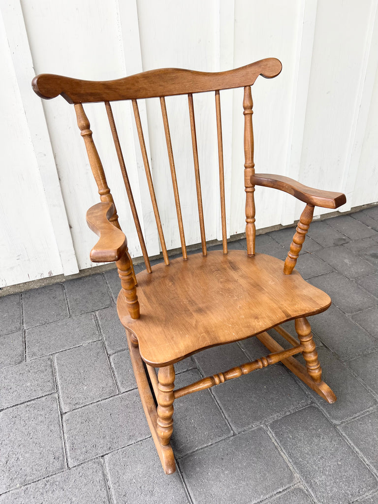 Vintage Oak Hill Children’s Spindle Rocking Chair