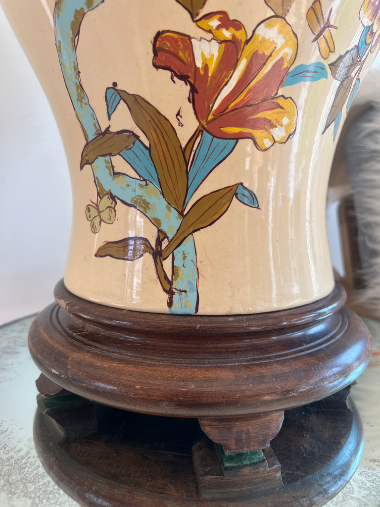 Ginger Jar Floral Table Lamp