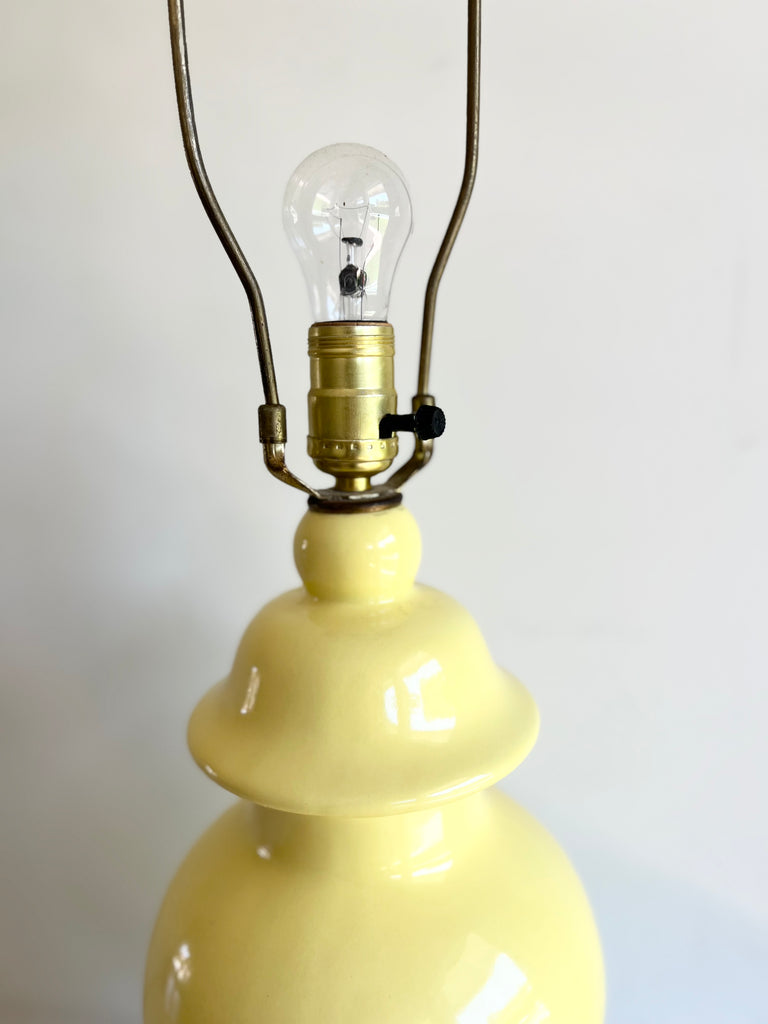 Yellow Ceramic Table Lamp