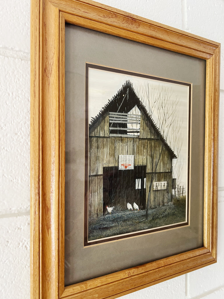 Framed Country Farmhouse Barn Scene Print