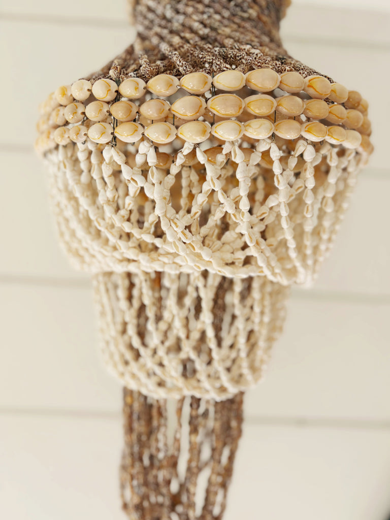 Tiered Layered Shell Chandelier