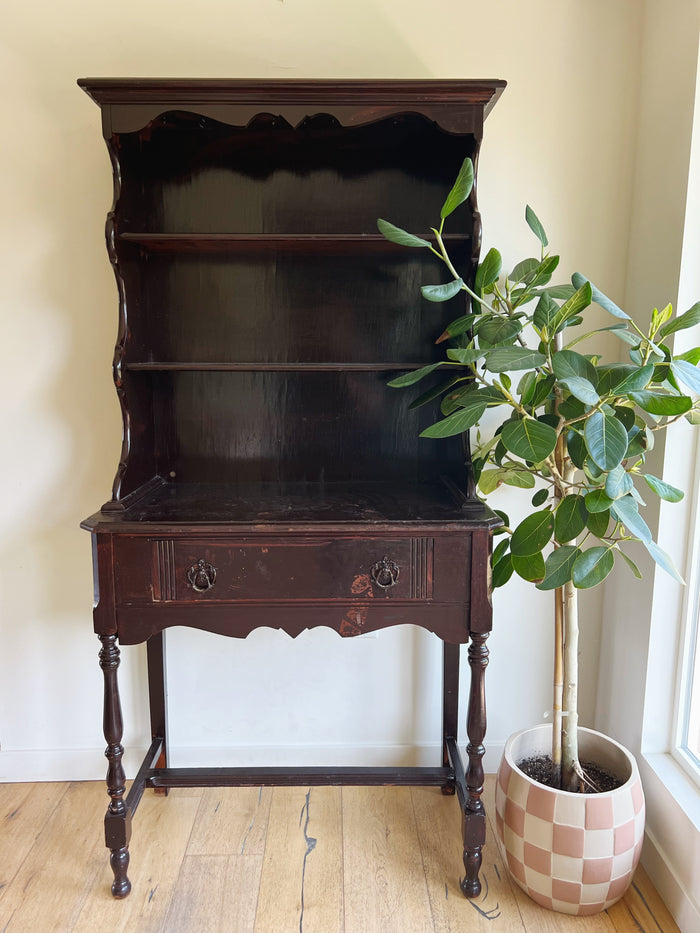 Stunning Antique Armoire Sideboard Hutch