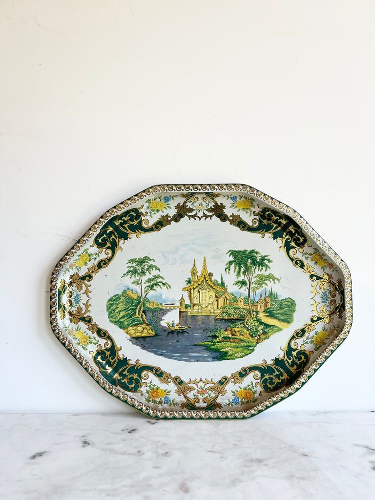 Vintage Daher Tin Serving Tray