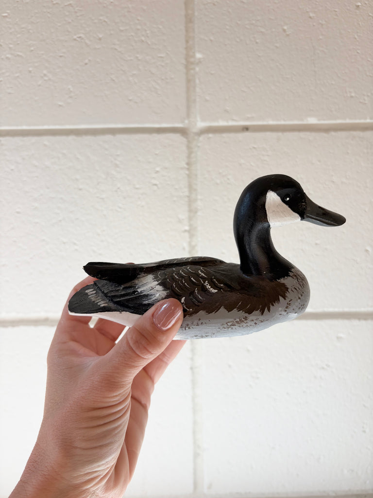 Wood Carved Folk Art Duck Decoy