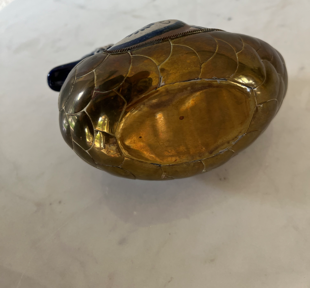 Handcrafted Vintage Tonala Brass Duck