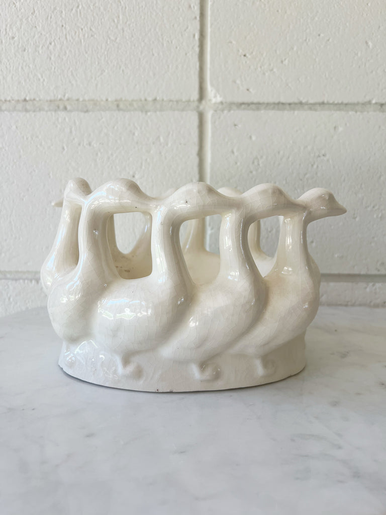 Circle of Swans Ceramic Holder