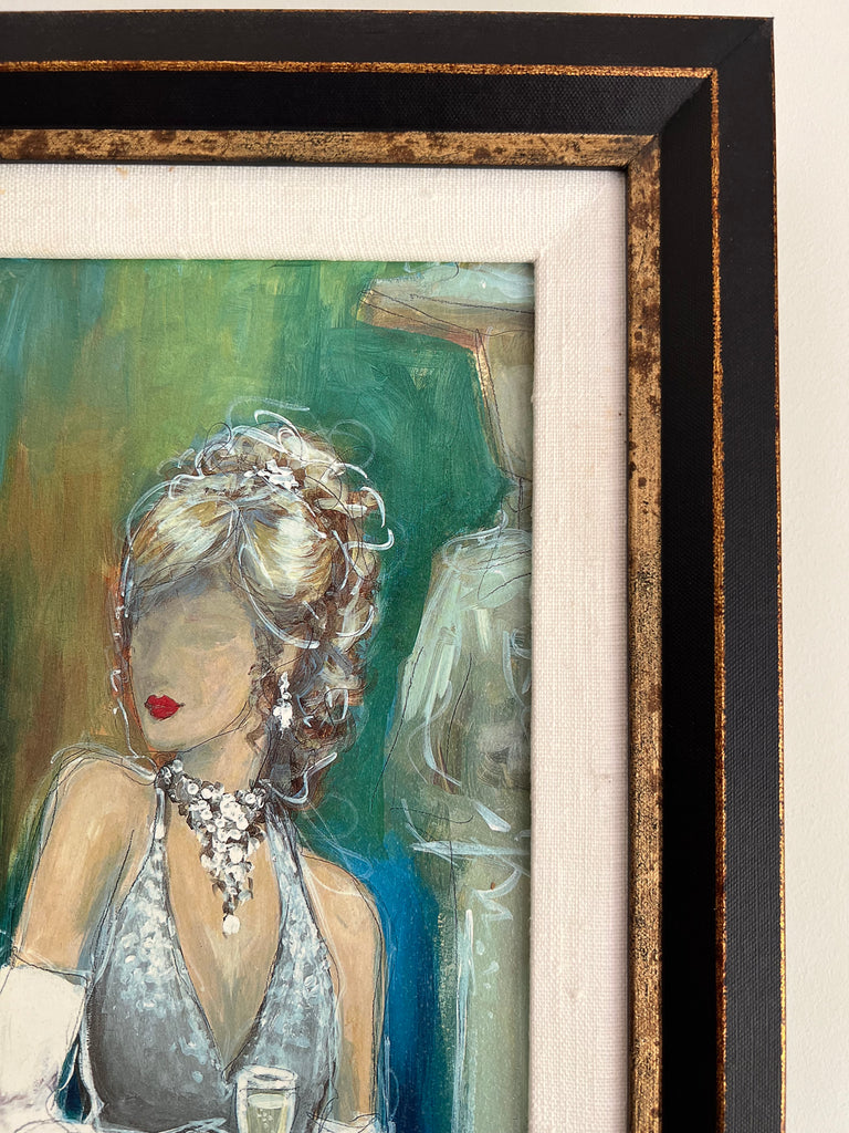 Bombay Company Oil Painting by Karen Dupre "Platinum Blonde"