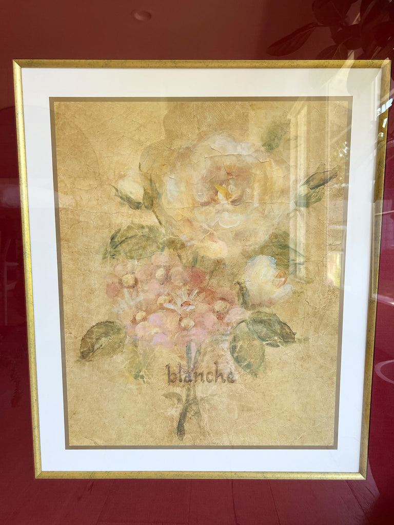 French Floral Blanche Fine Print