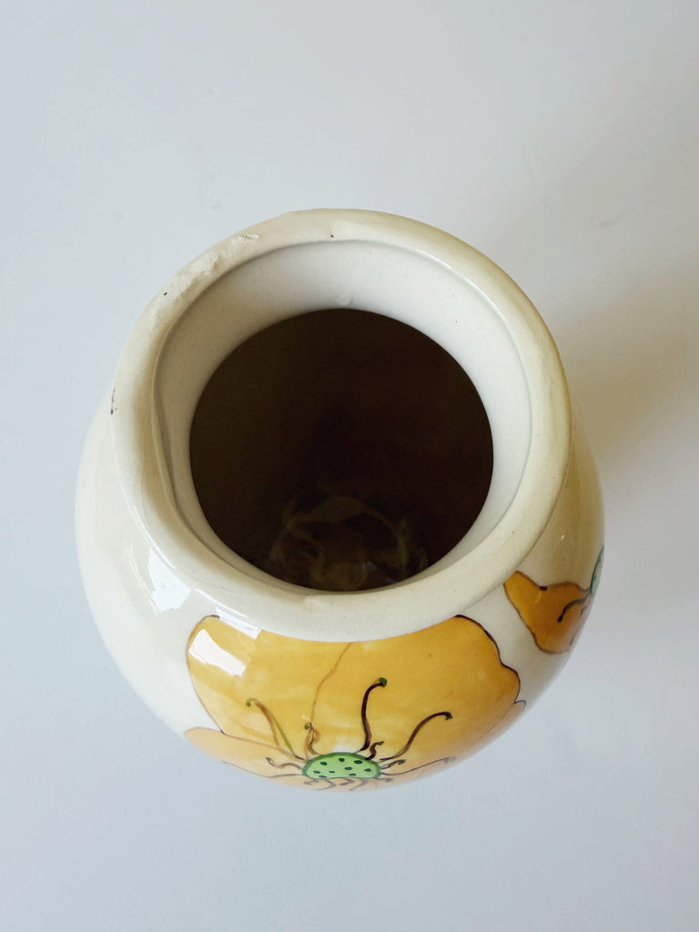 Hand-painted Poppy Vase