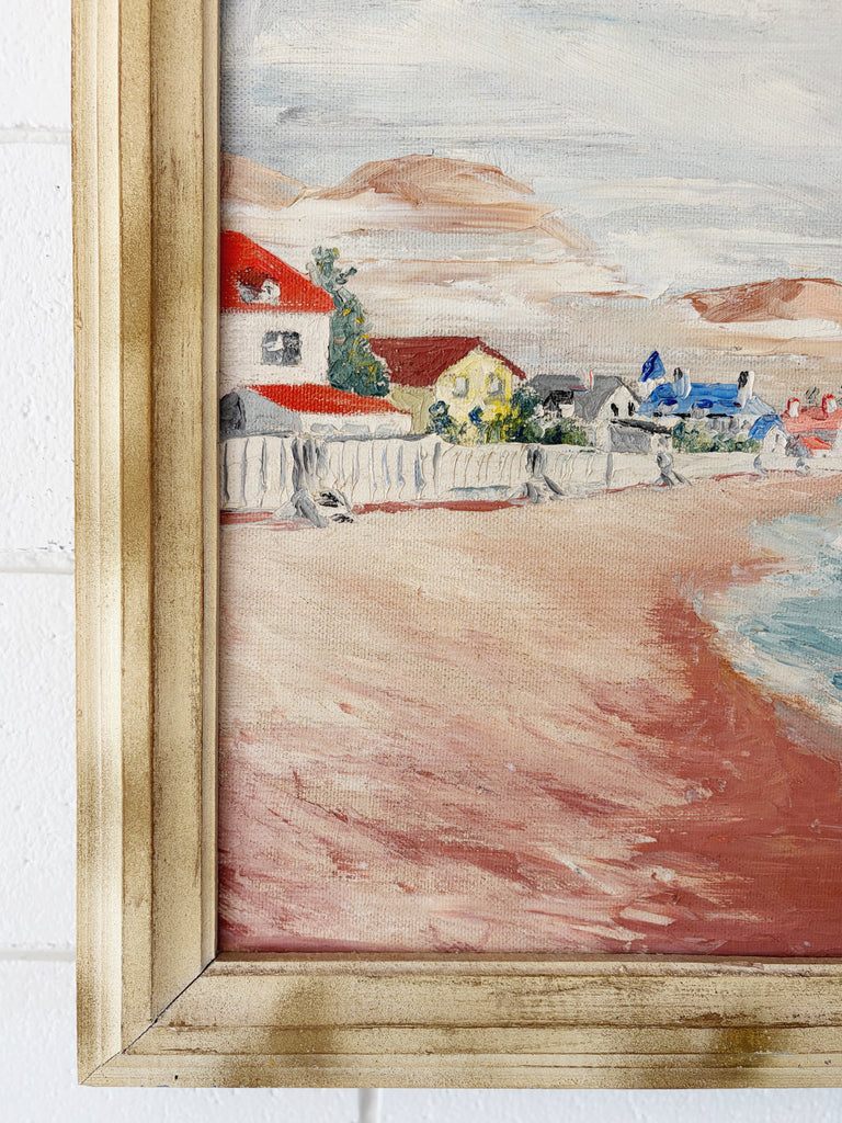 Framed Original Painting Malibu Seascape
