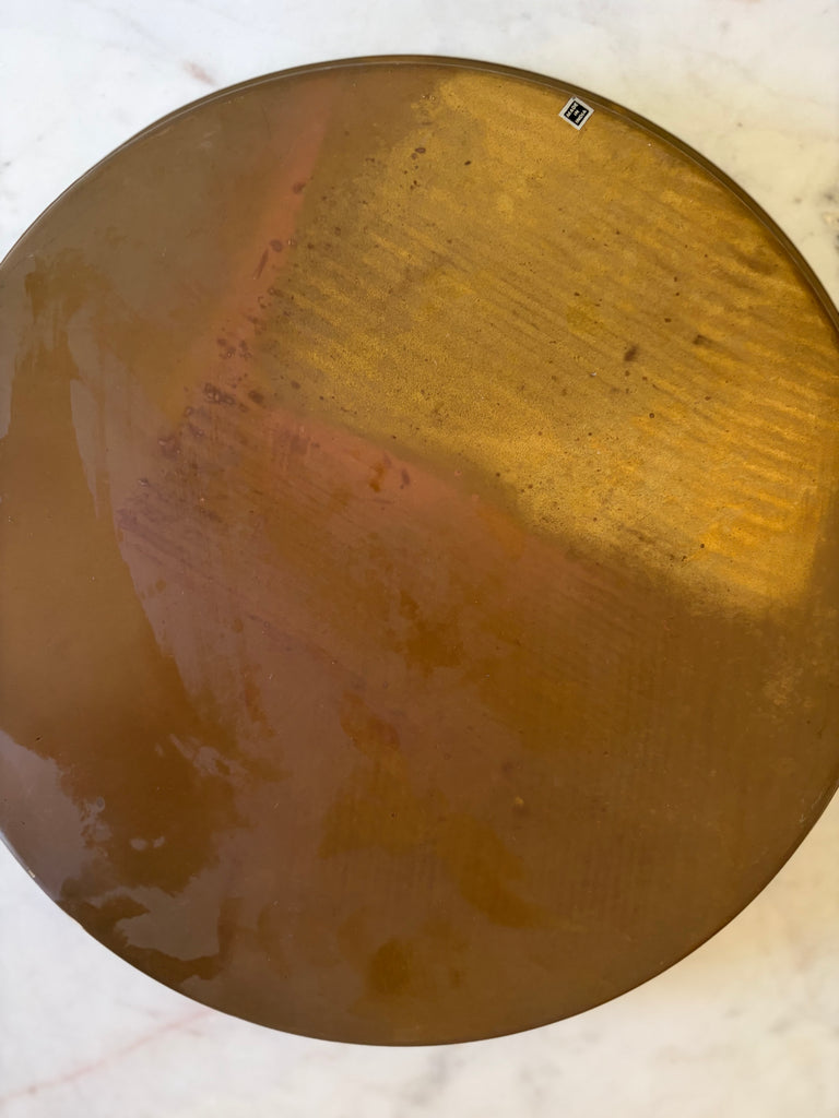 Vintage Brass Round Tray Set of 2