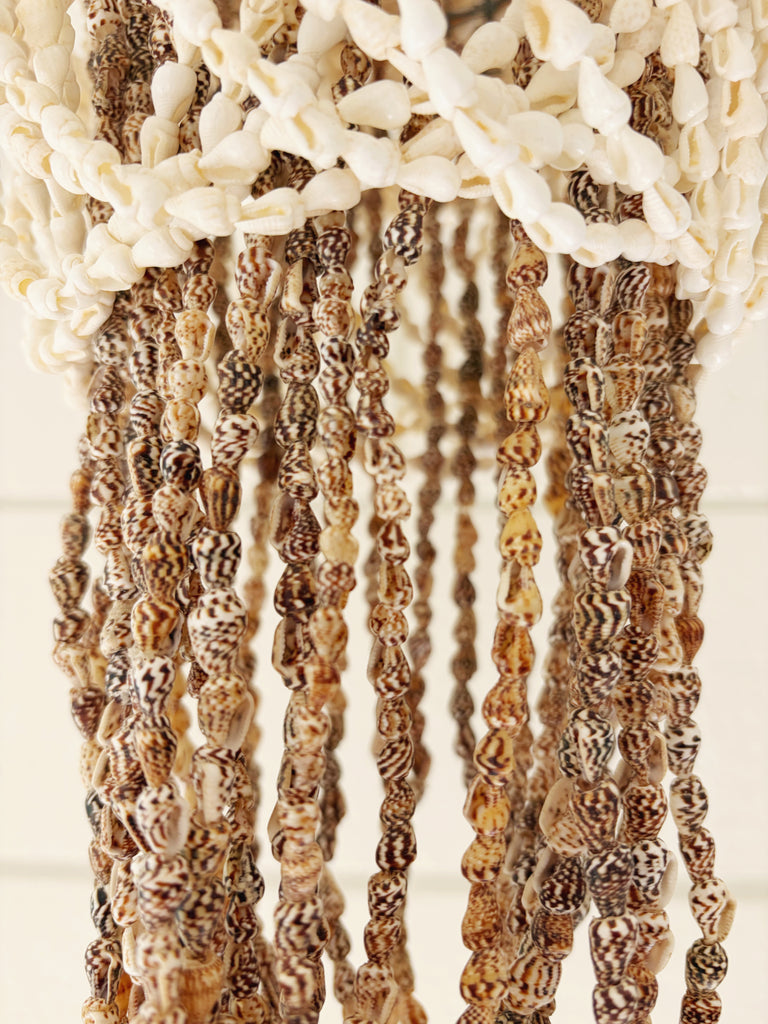 Tiered Layered Shell Chandelier