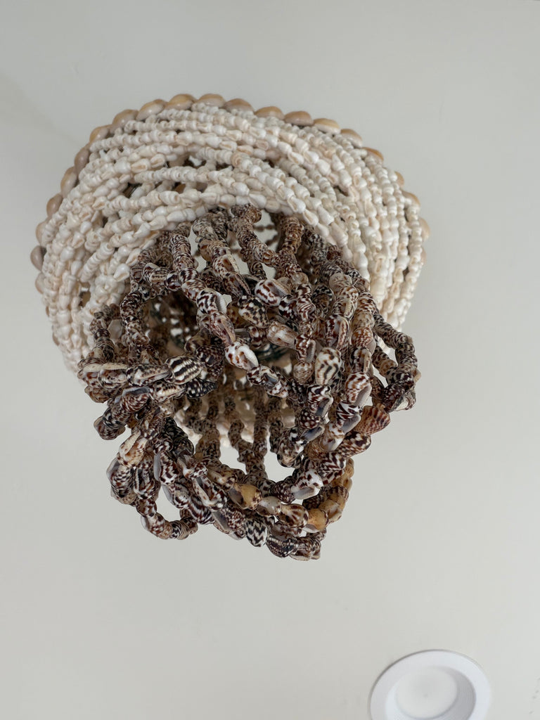 Tiered Layered Shell Chandelier