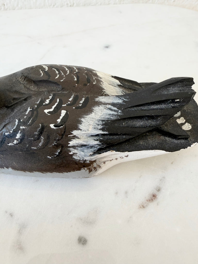 Wood Carved Folk Art Duck Decoy
