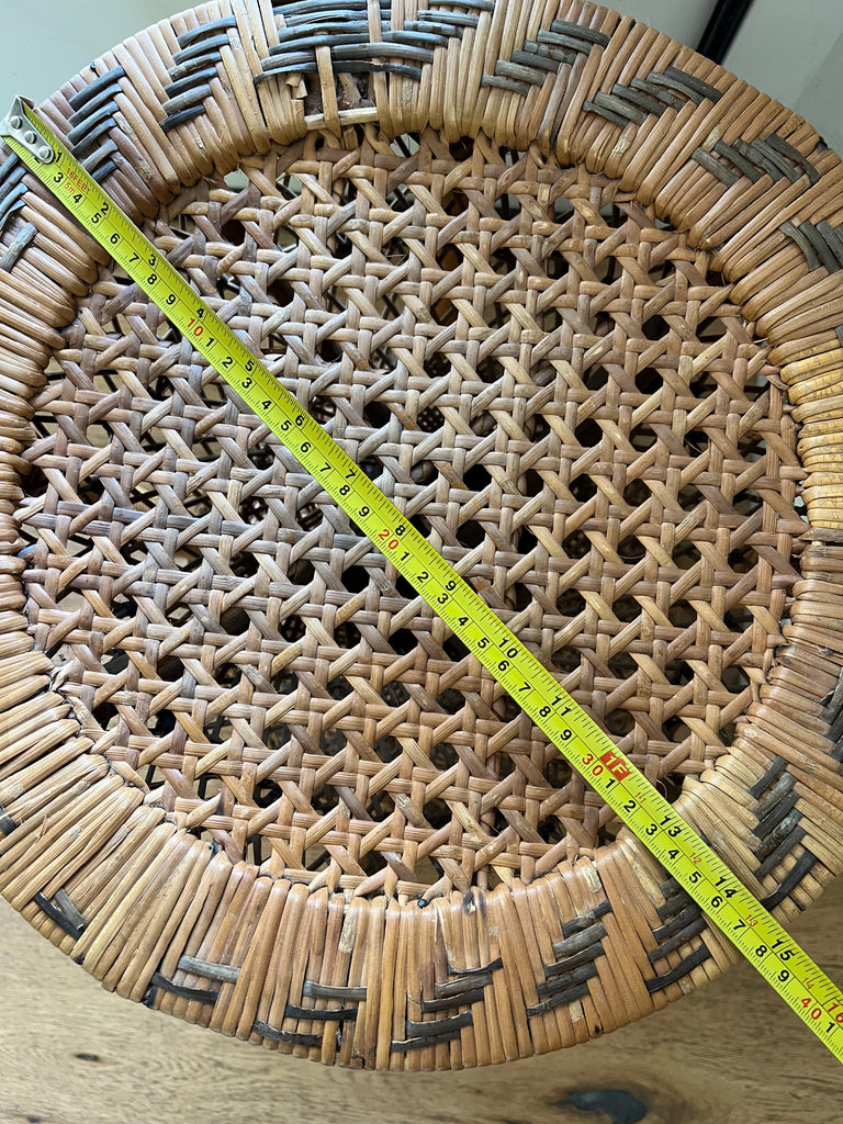 1970’s Wicker Round Accent Drum