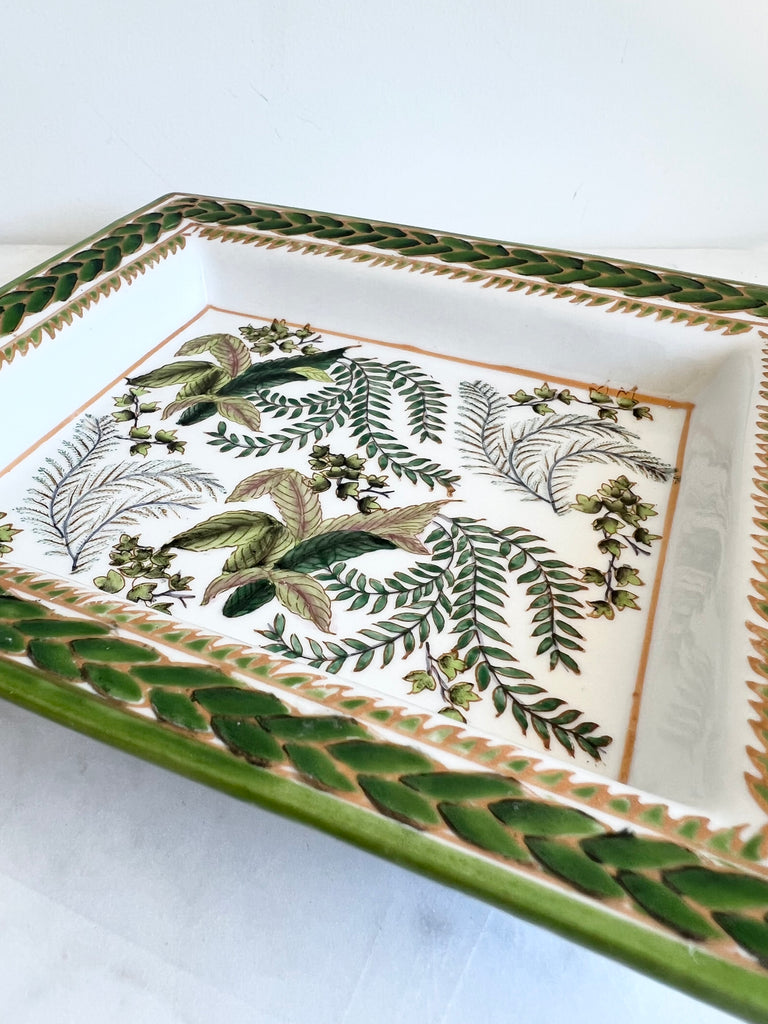 Porcelain Fernware Decor Set