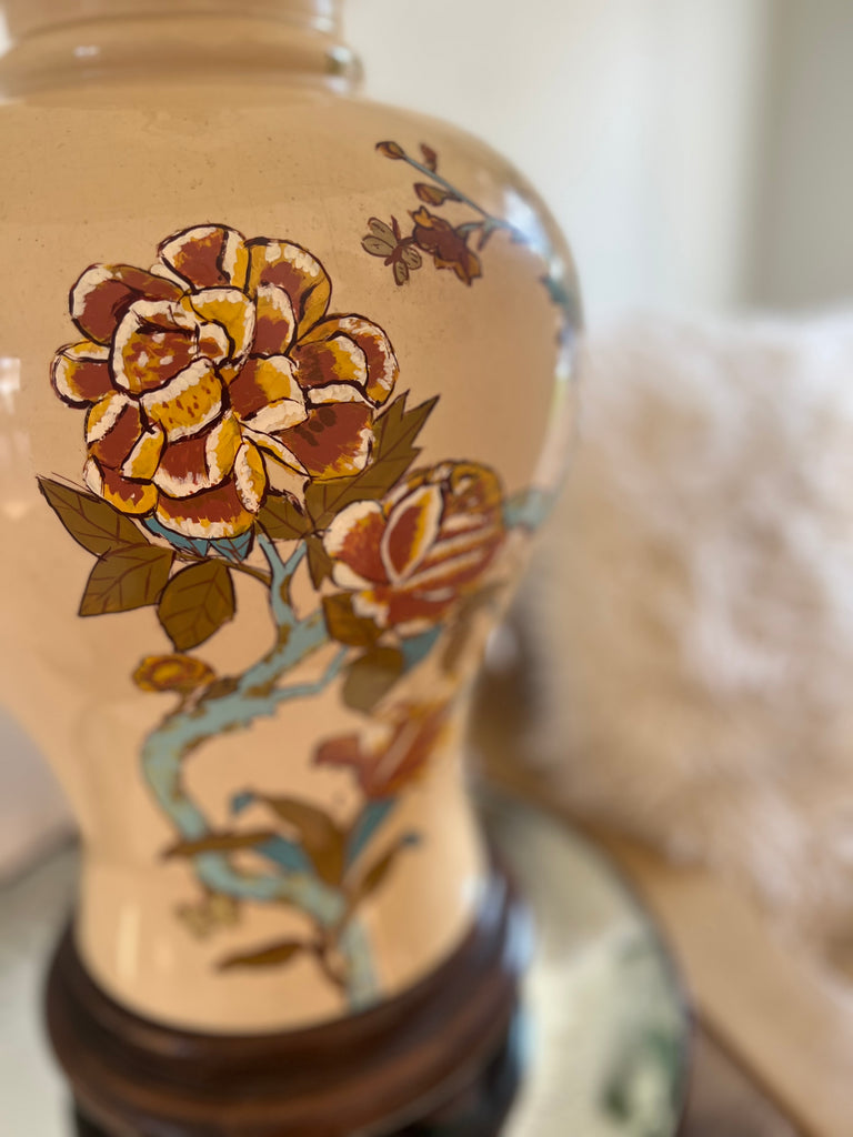 Ginger Jar Floral Table Lamp