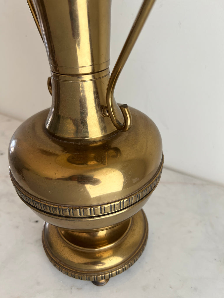 Stiffel Antique Brass Trophy Table Lamp