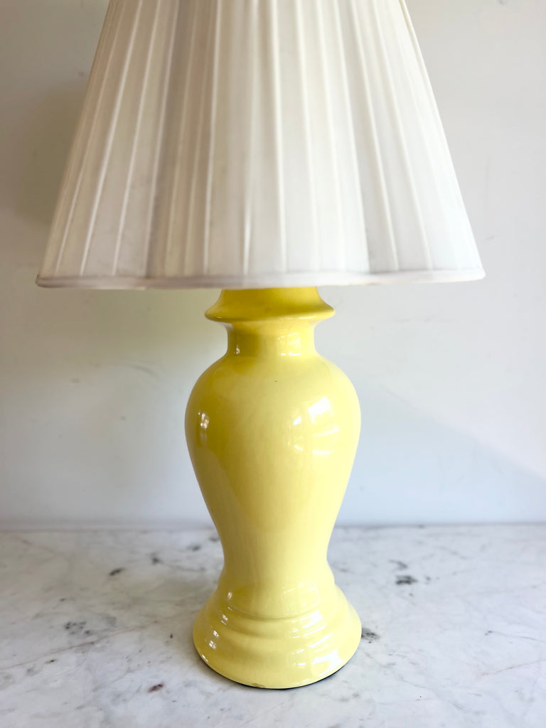 Yellow Ceramic Table Lamp