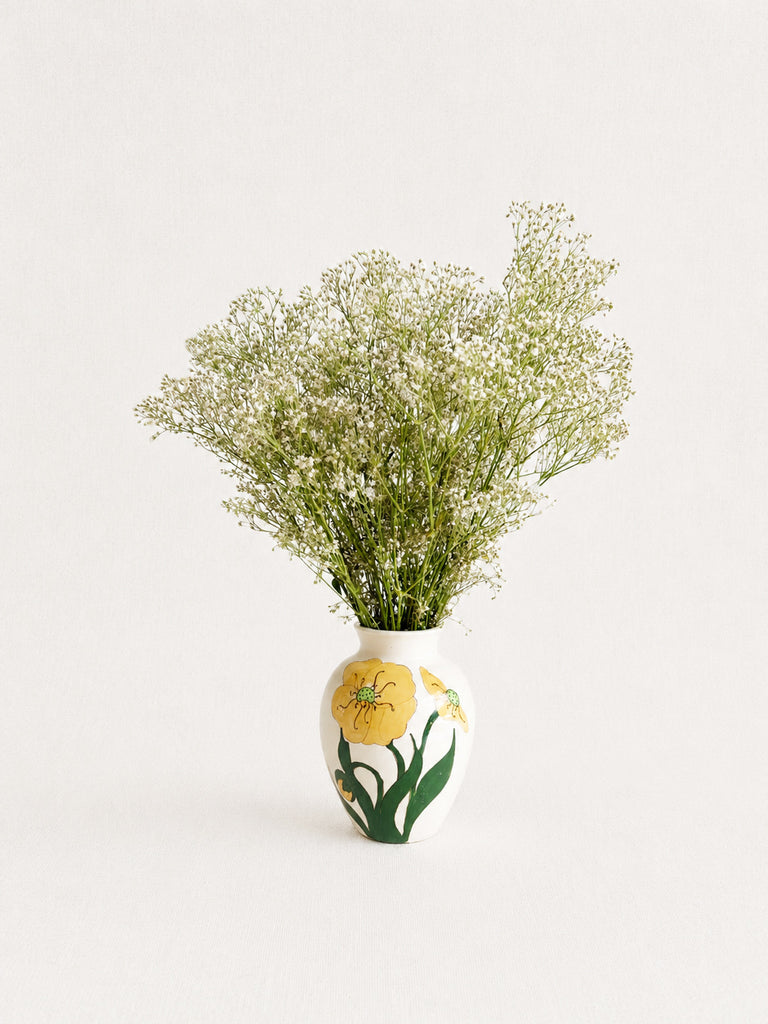 Hand-painted Poppy Vase