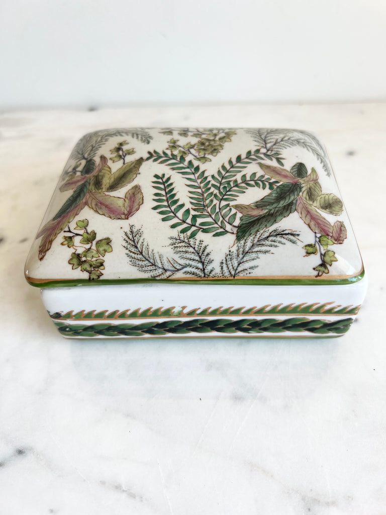 Porcelain Fernware Decor Set
