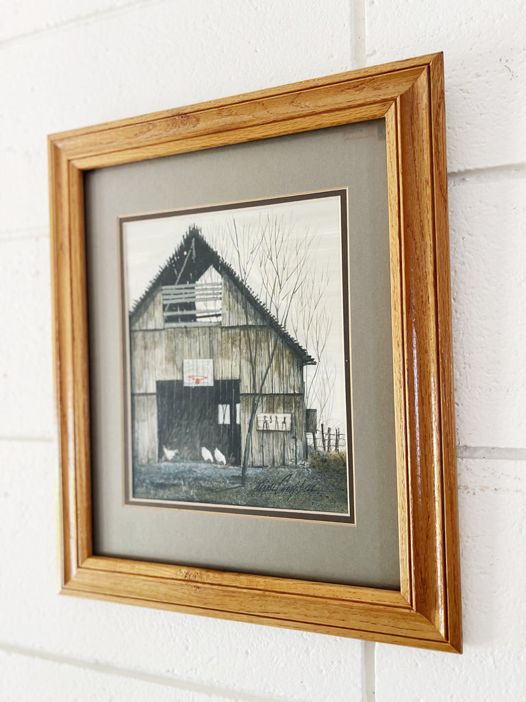 Framed Country Farmhouse Barn Scene Print