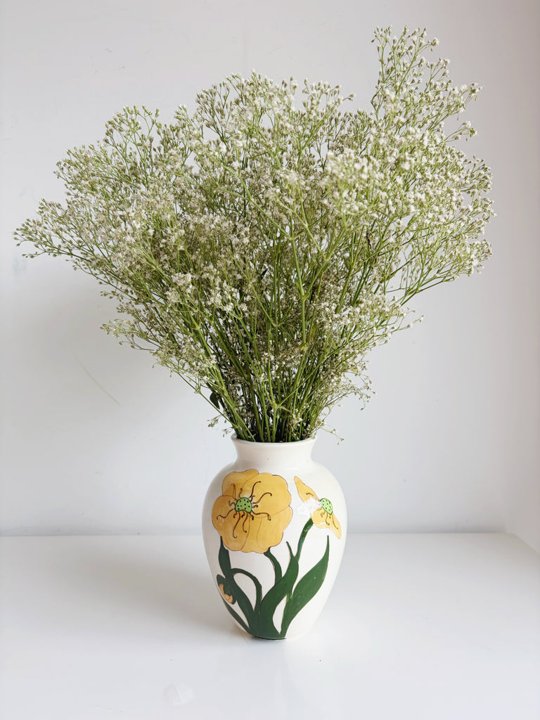 Hand-painted Poppy Vase