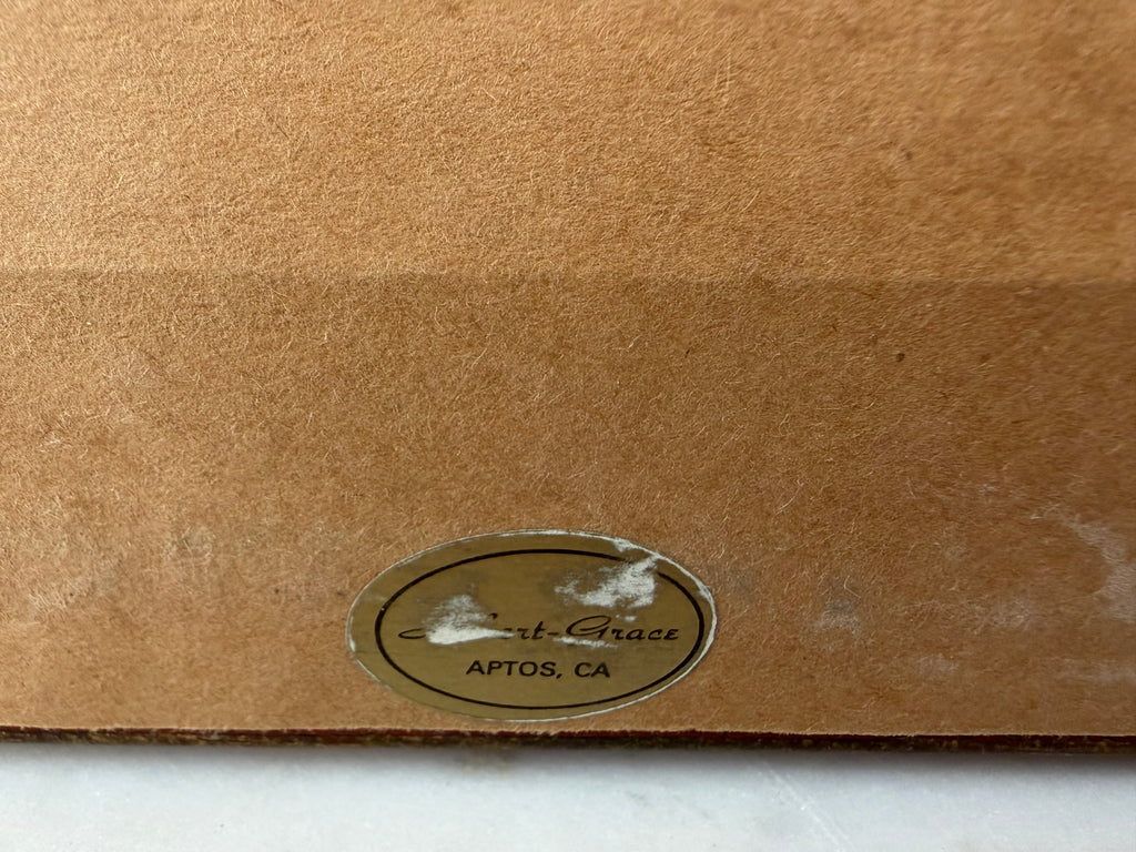 Framed Vintage Botanical Lithograph Print