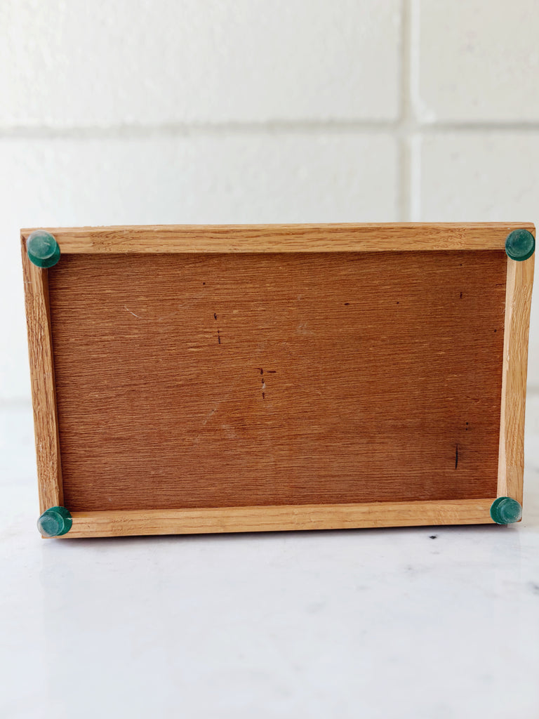 Stained Glass White Rose Handcrafted Jewelry Box