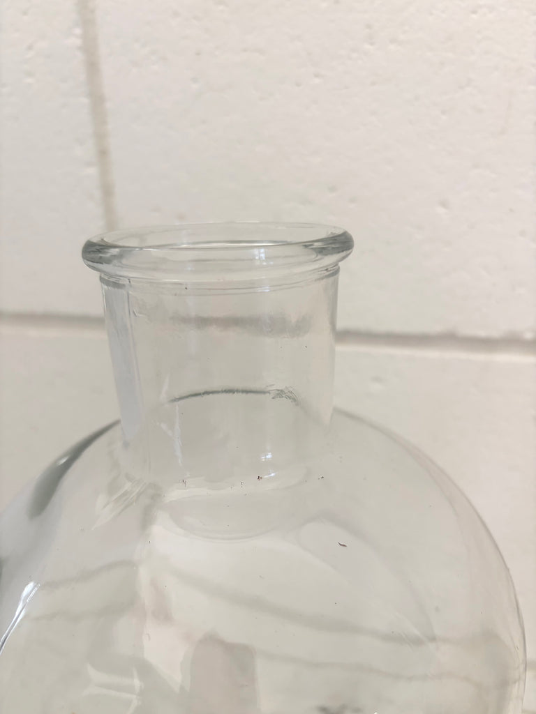 Clear Recycled Glass Apothecary Vase Jug