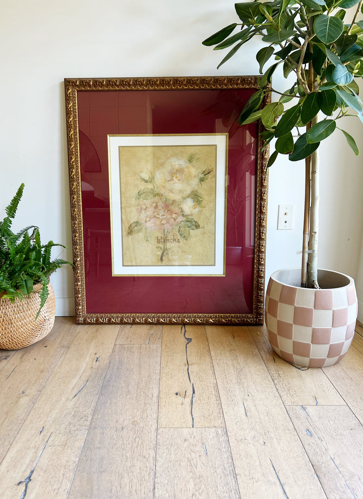 French Floral Blanche Fine Print
