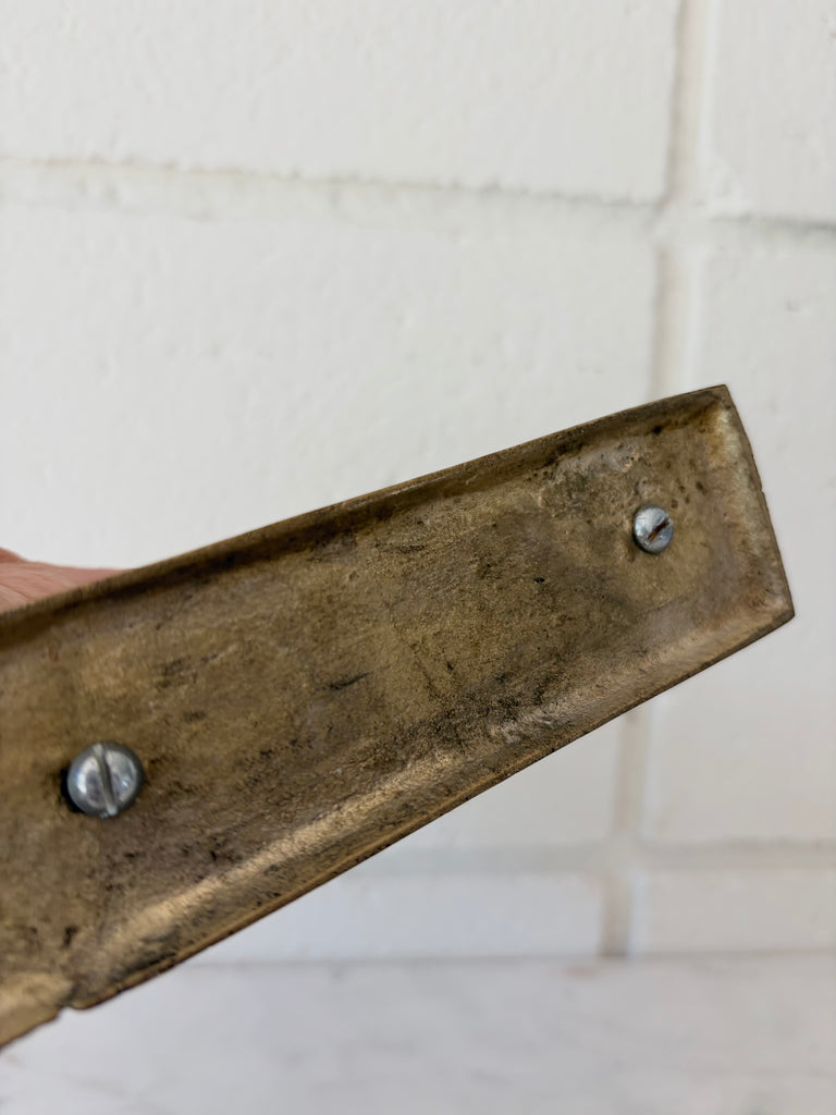 Vintage Brass Swan Mounted Pair