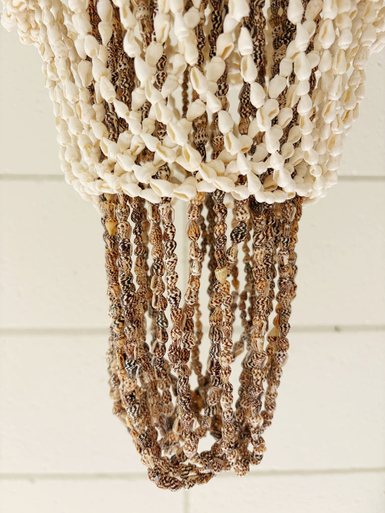 Tiered Layered Shell Chandelier